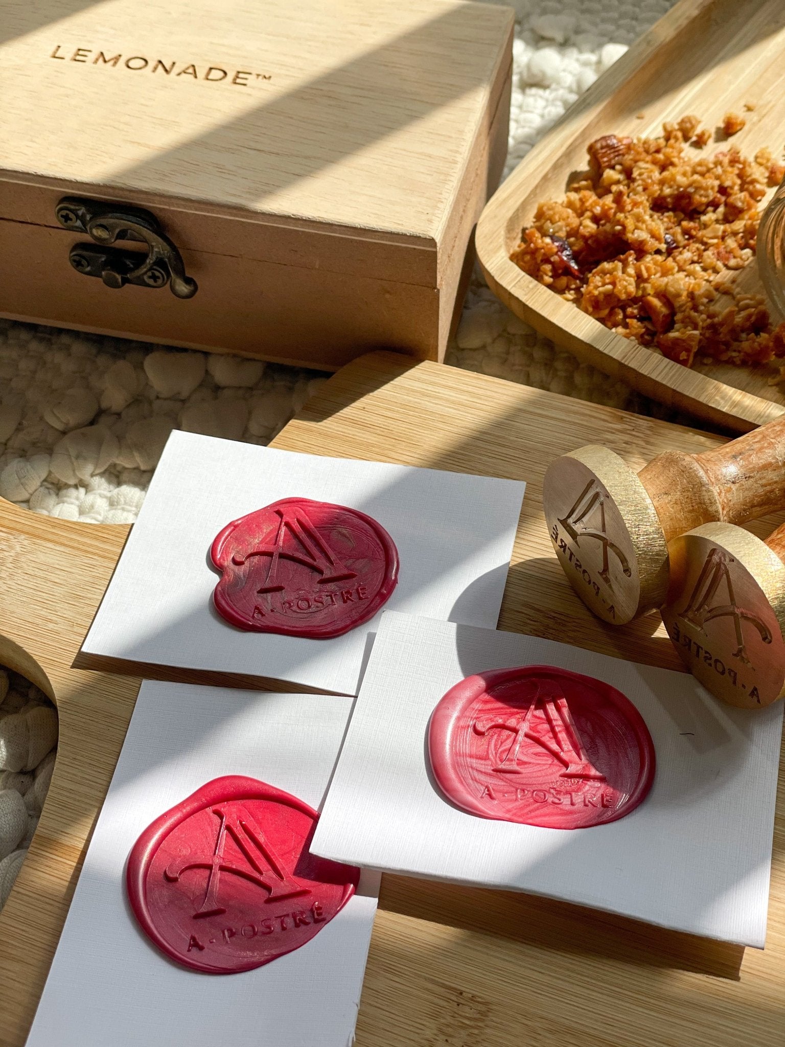 Personalized - Wax Seal Stamp - 2 inch - LemonadeCustom Stamps