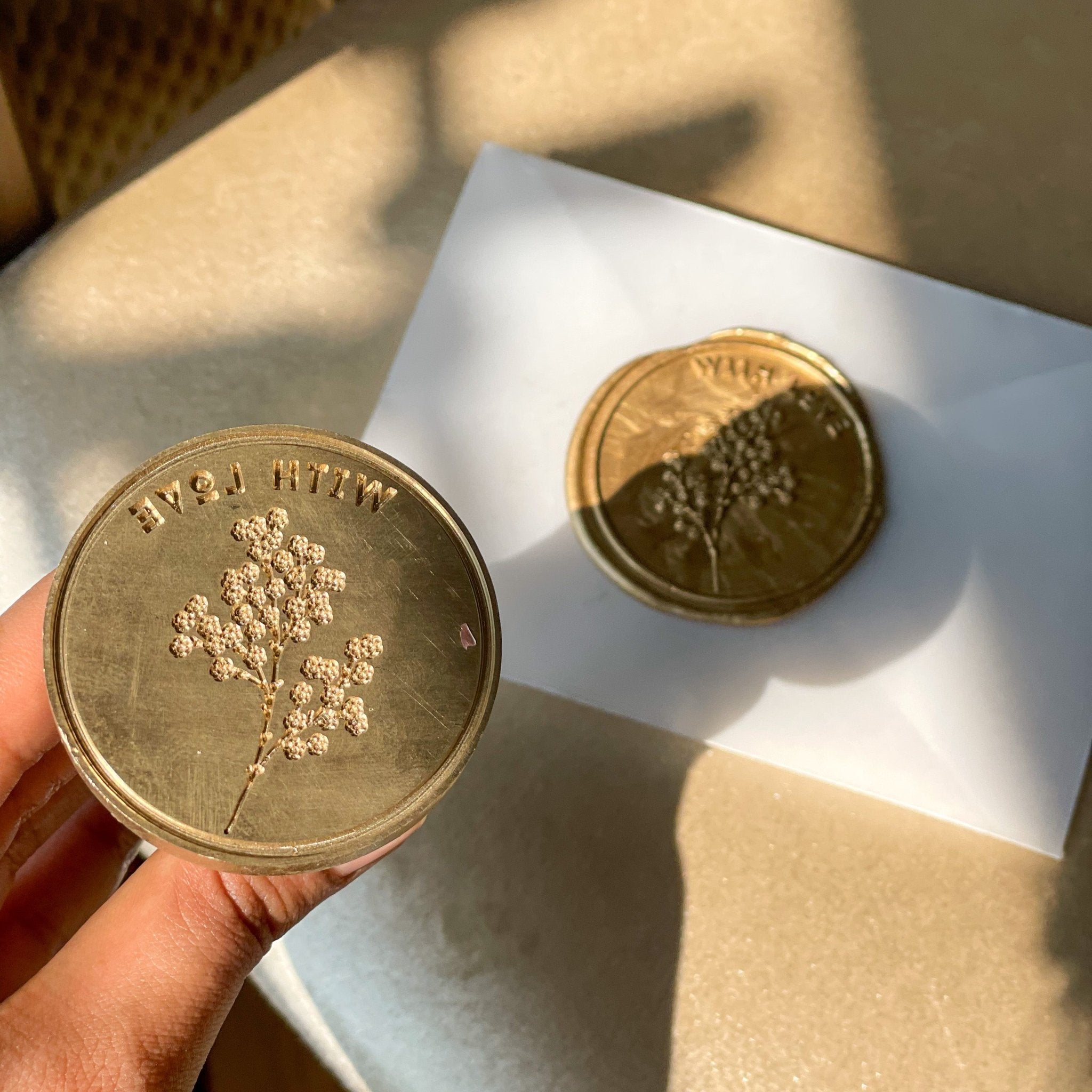 Personalized - Wax Seal Stamp - 2 inch - LemonadeCustom Stamps