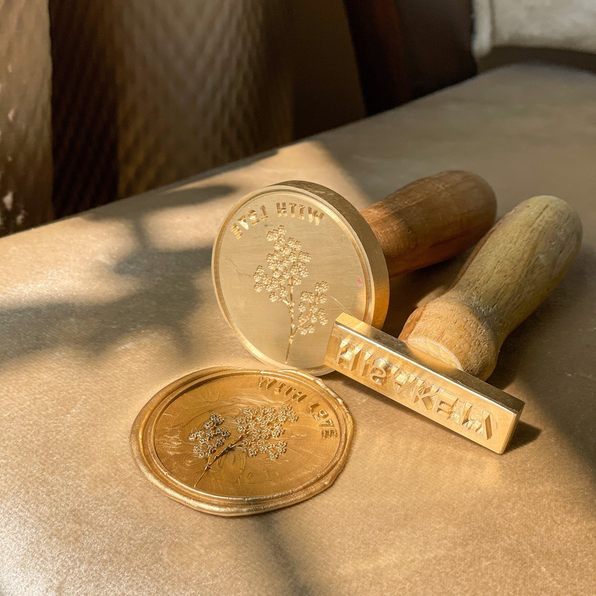 Personalized - Wax Seal Stamp - 2 inch - LemonadeCustom Stamps