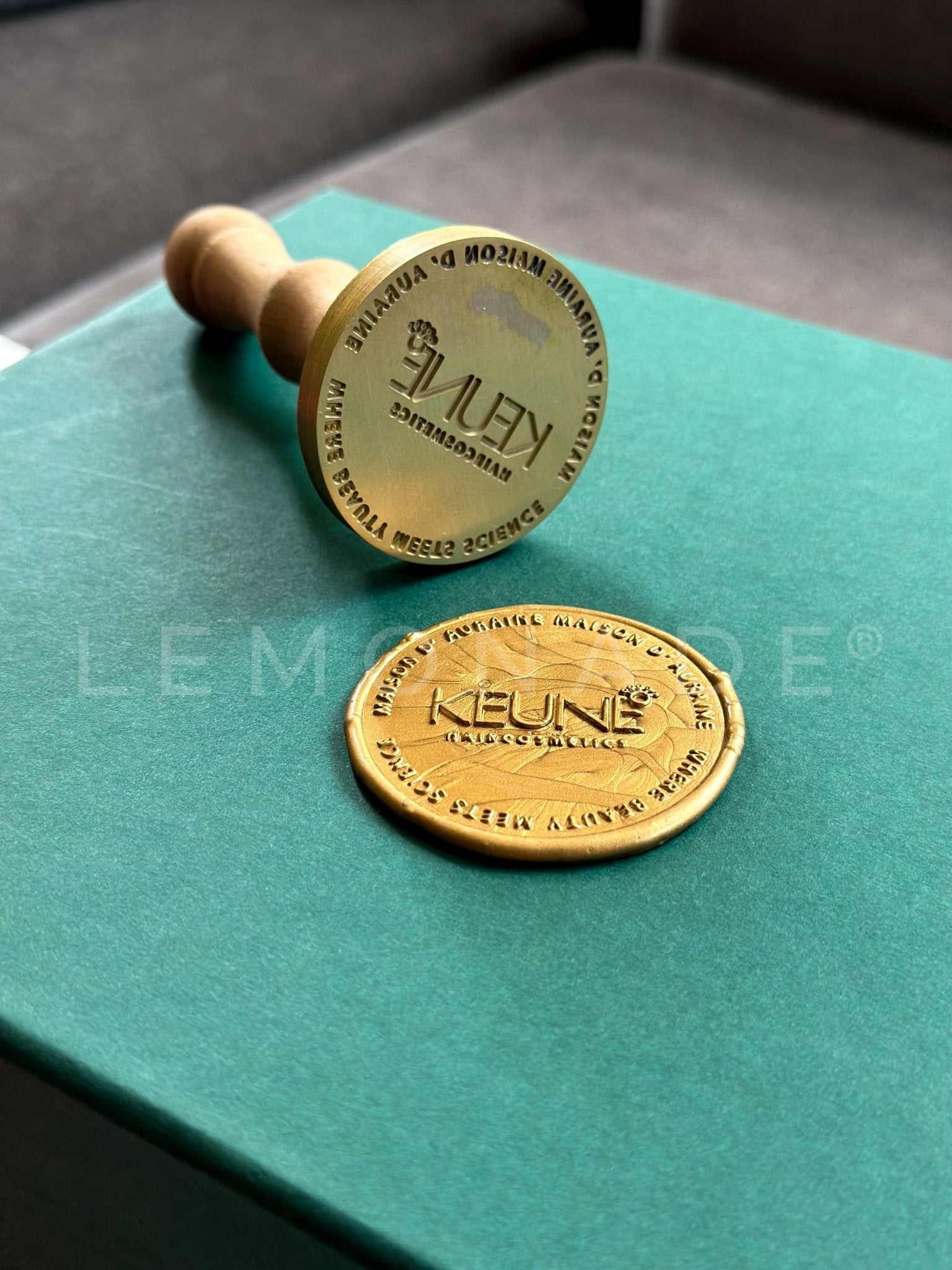 Personalized - Wax Seal Stamp - 2 inch - LemonadeCustom Stamps