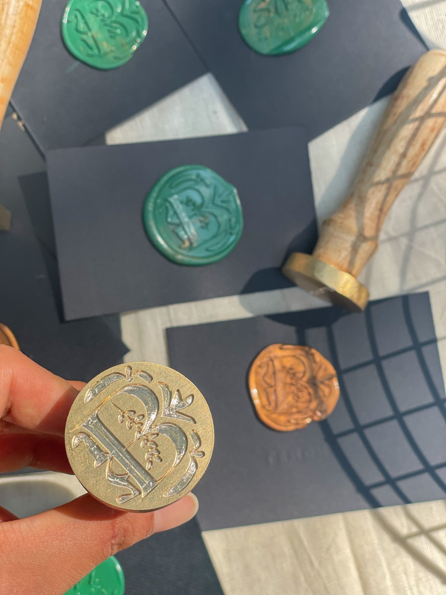 Personalized - Wax Seal Stamp - 2 inch - LemonadeCustom Stamps