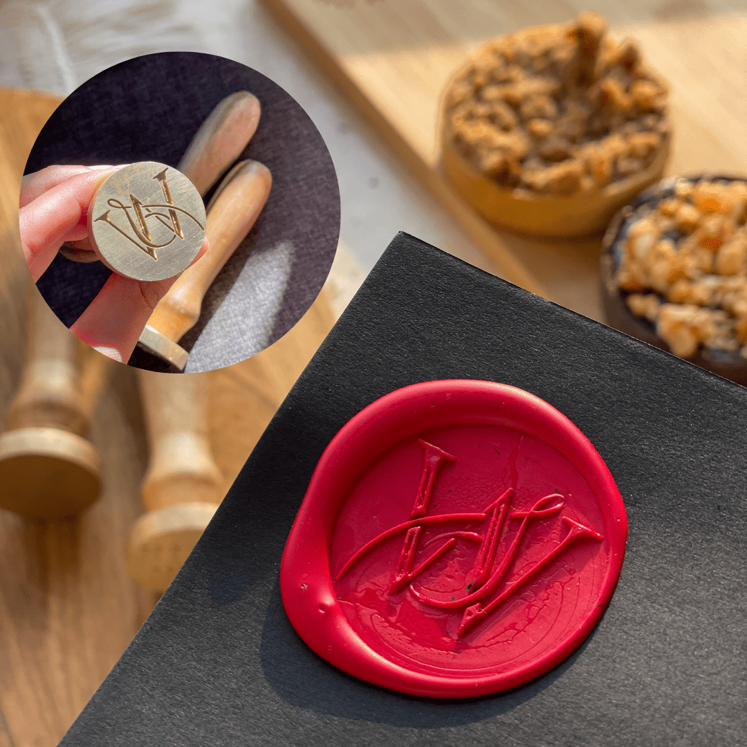 Personalized - Wax Seal Stamp - 2 inch - LemonadeCustom Stamps