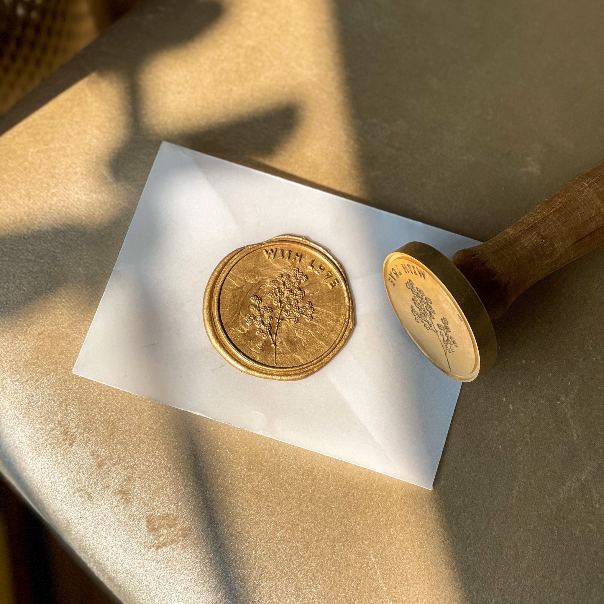 Personalized - Wax Seal Stamp - 2 inch - LemonadeCustom Stamps