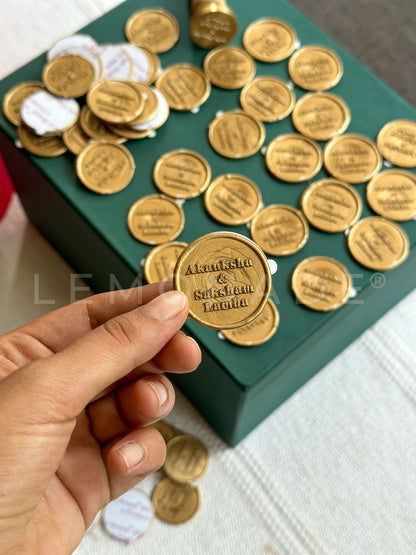 Personalized - Wax Seal Stamp and Self Adhesive | Peel - n - Stick Wax Stickers - LemonadeCustom Stamps