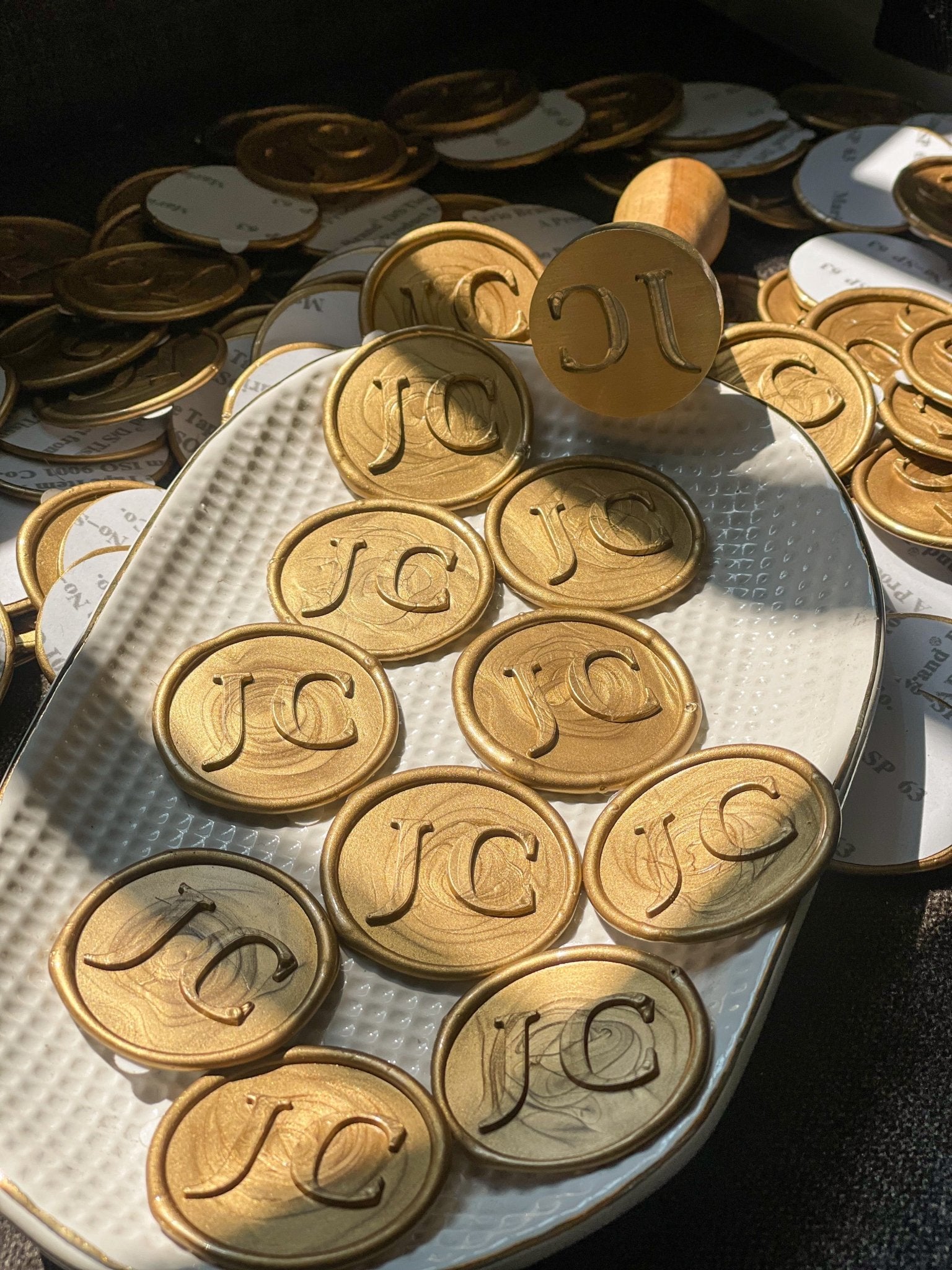 Personalized - Wax Seal Stamp and Self Adhesive | Peel - n - Stick Wax Stickers - LemonadeCustom Stamps