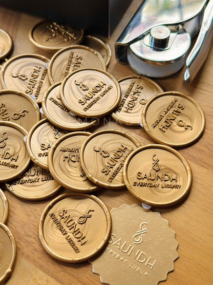 Personalized - Wax Seal Stamp and Self Adhesive | Peel - n - Stick Wax Stickers - LemonadeCustom Stamps
