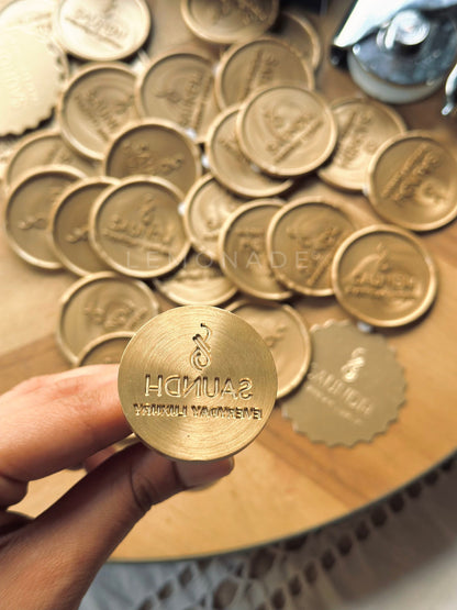 Personalized - Wax Seal Stamp and Self Adhesive | Peel - n - Stick Wax Stickers - LemonadeCustom Stamps