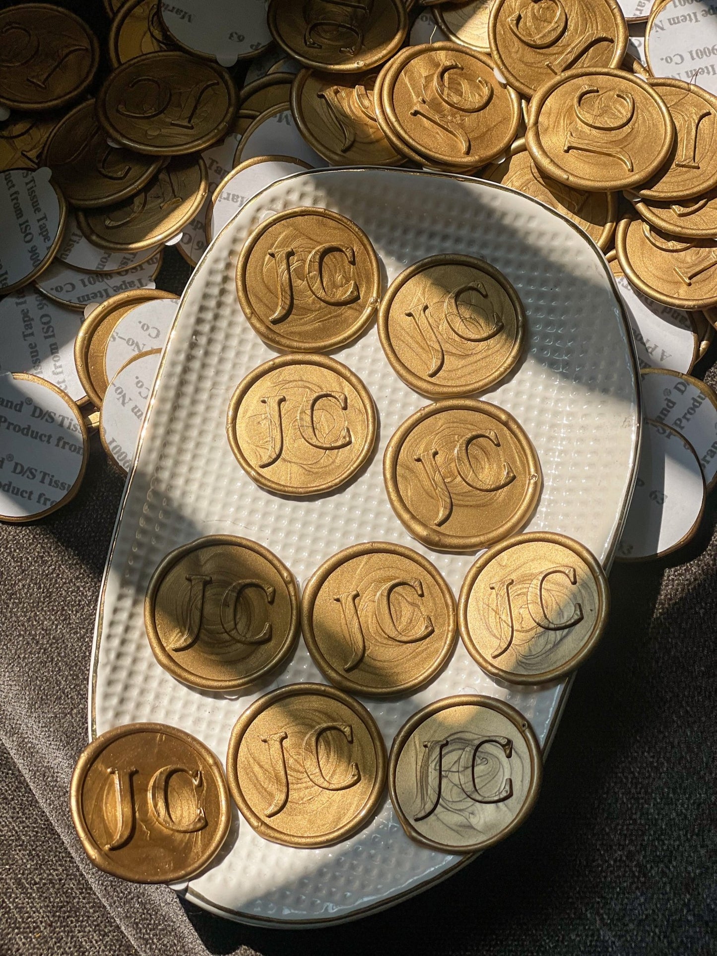 Personalized - Wax Seal Stamp and Self Adhesive | Peel - n - Stick Wax Stickers - LemonadeCustom Stamps