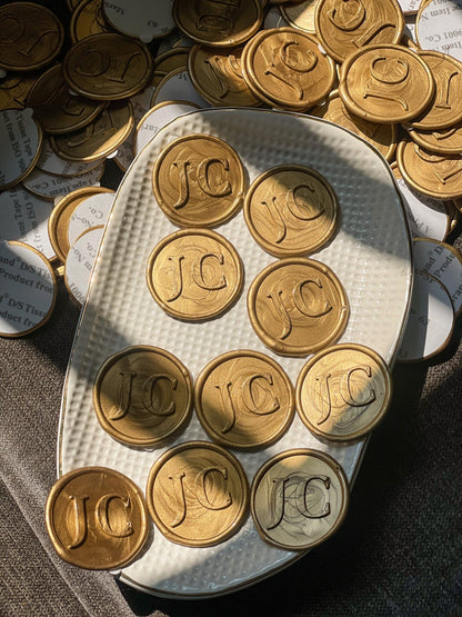 Personalized - Wax Seal Stamp and Self Adhesive | Peel - n - Stick Wax Stickers - LemonadeCustom Stamps