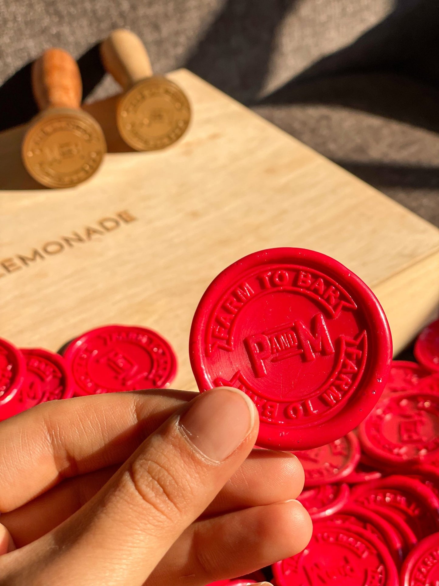 Personalized - Wax Seal Stamp and Self Adhesive | Peel - n - Stick Wax Stickers - LemonadeCustom Stamps