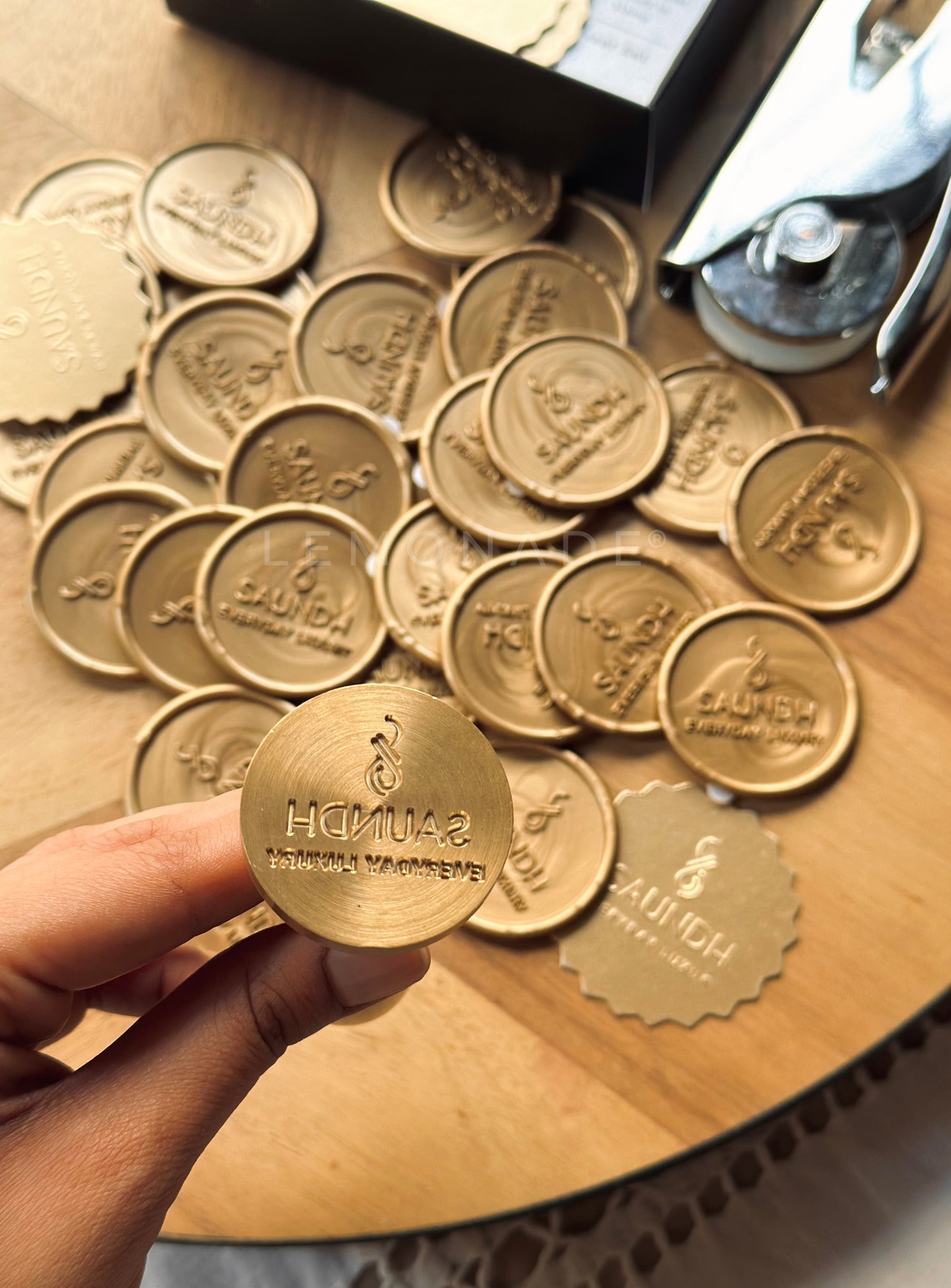 Personalized - Wax Seal Stamp and Self Adhesive | Peel - n - Stick Wax Stickers - LemonadeCustom Stamps