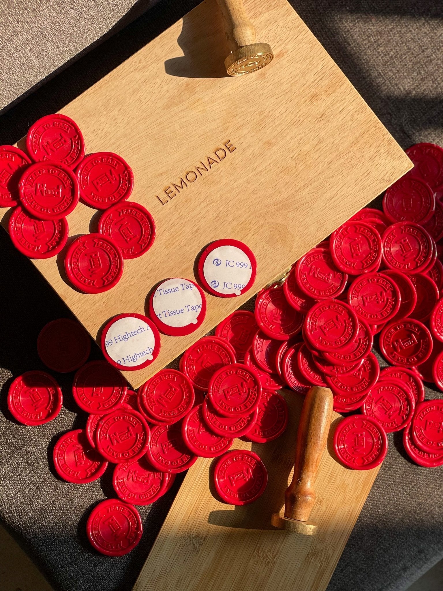 Personalized - Wax Seal Stamp and Self Adhesive | Peel - n - Stick Wax Stickers - LemonadeCustom Stamps