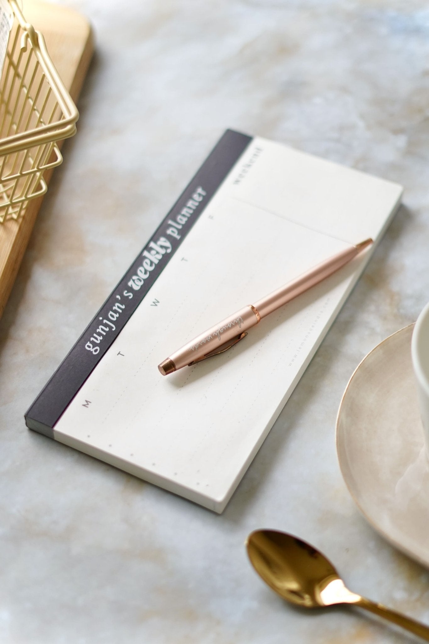 Personalized - Weekly Memo Pad - Planner - LemonadeStationery