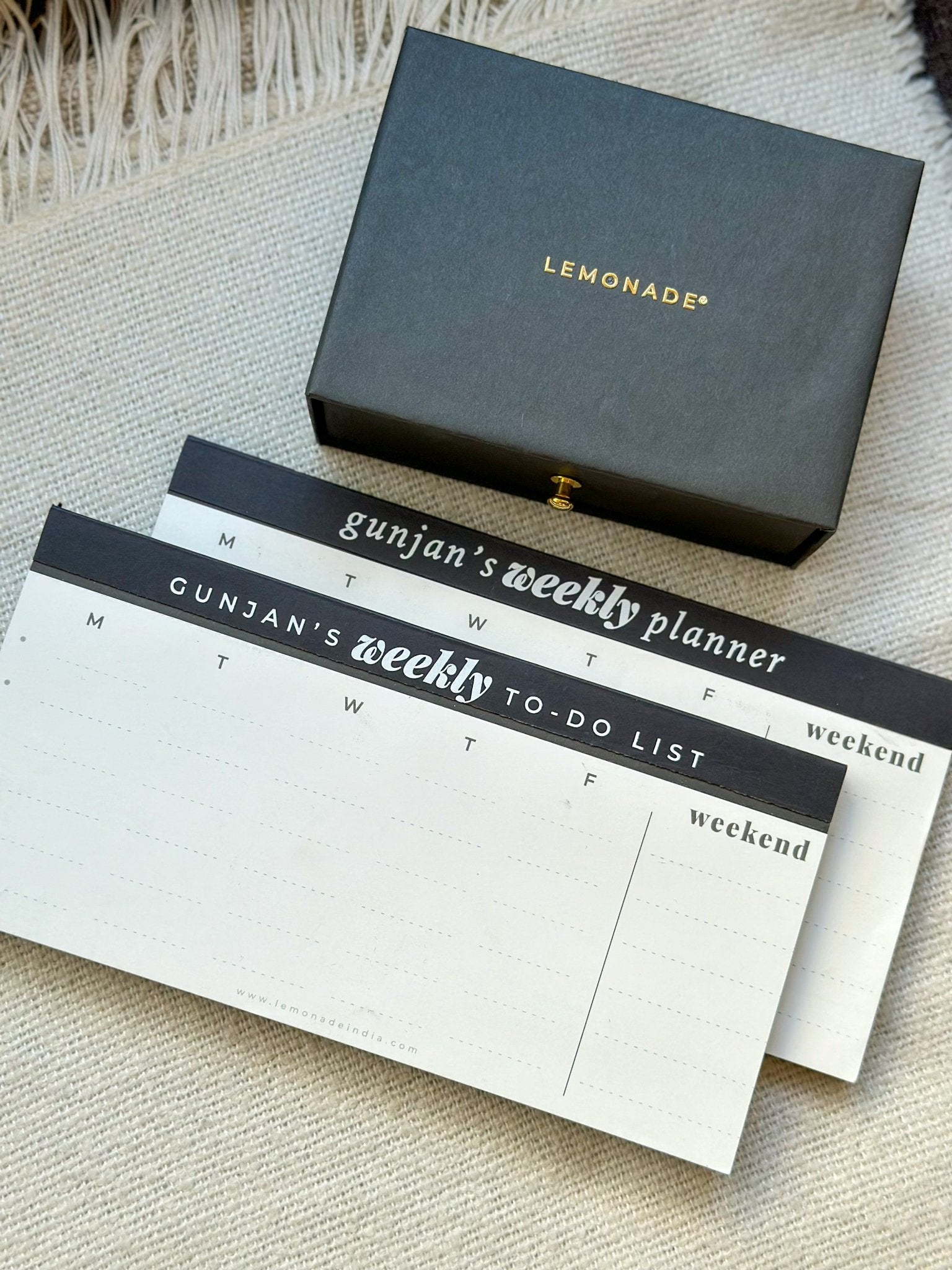 Personalized - Weekly Memo Pad - Planner - LemonadeStationery