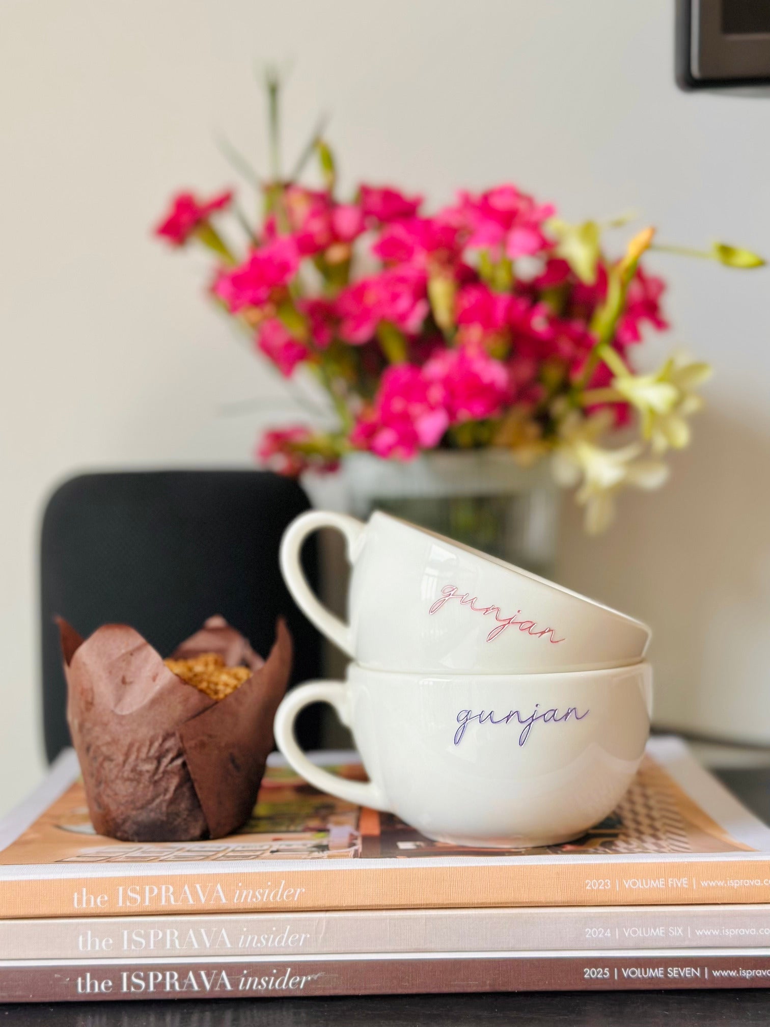 Personalized White Cappuccino Mug | Custom Ceramic Coffee Mug with Name | Artisan Collection - Cursive - LemonadeHome