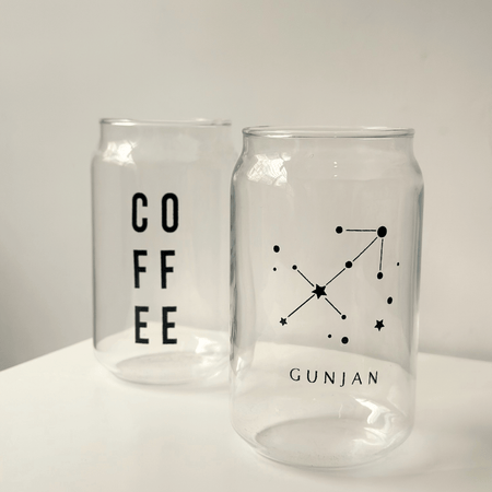 Personalized - Zodiac Can Glass With Straw - Grande | Artisan Collection - LemonadeHome