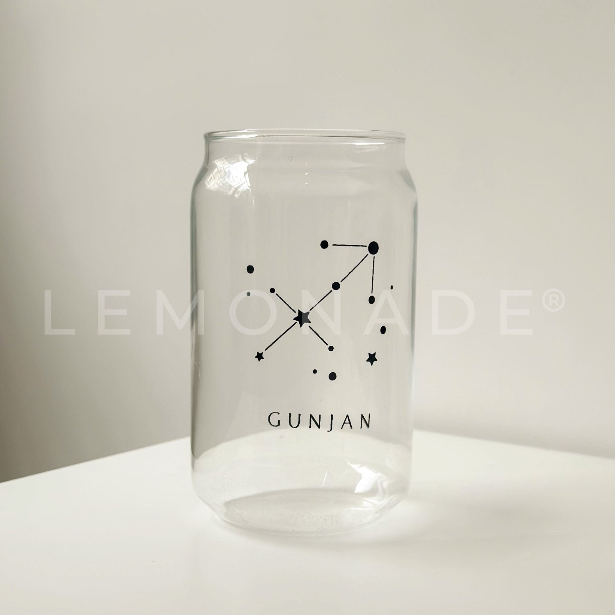 Personalized - Zodiac Can Glass With Straw - Grande - LemonadeHome