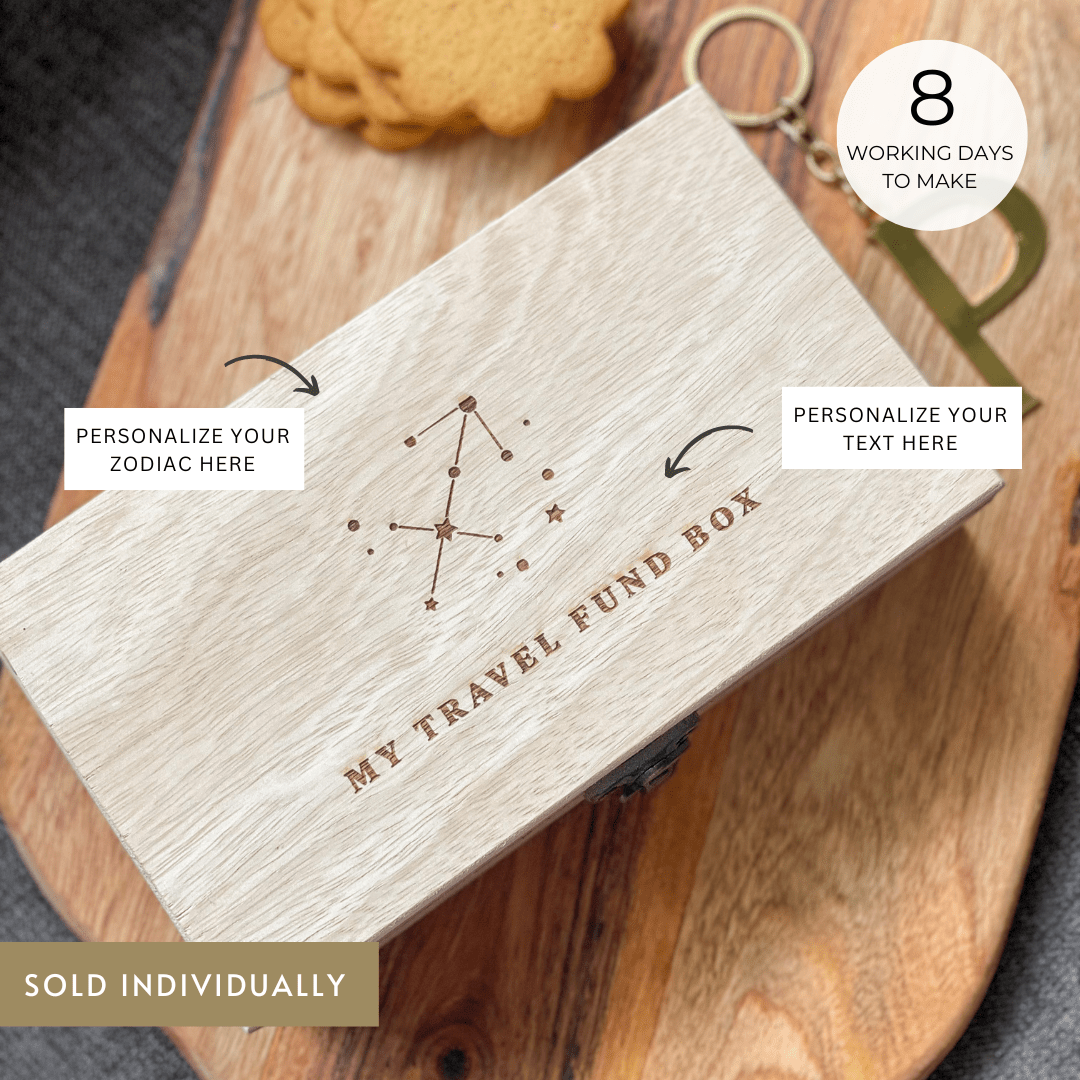 Personalized - Zodiac - Wooden Box | MDF Wooden Box - LemonadeHome