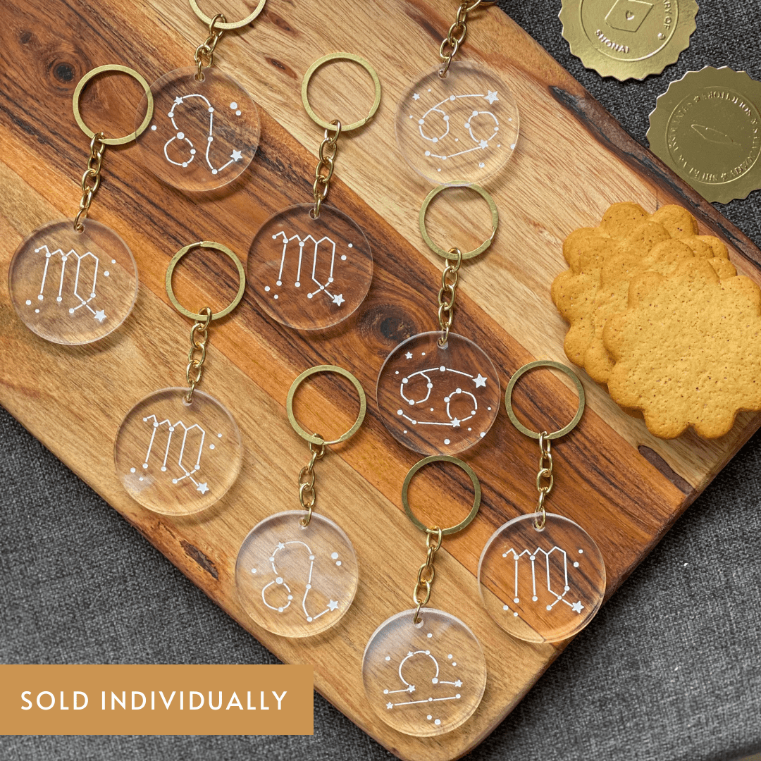 Pre Design - Acrylic Keychain - Zodiac Sign - LemonadeHome