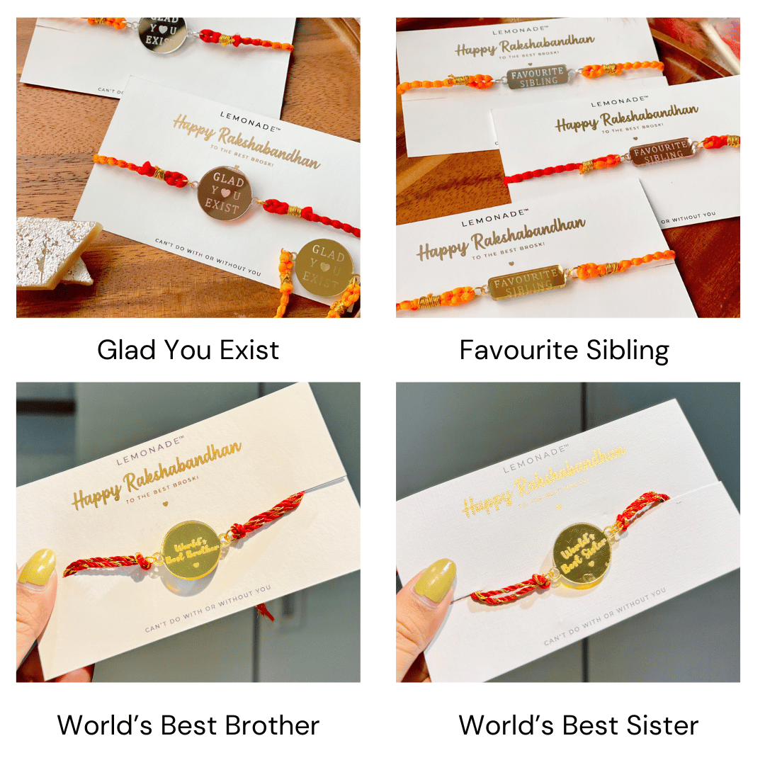 Pre Design - Acrylic Rakhi - Sold Individually - LemonadeLuxe Gifting