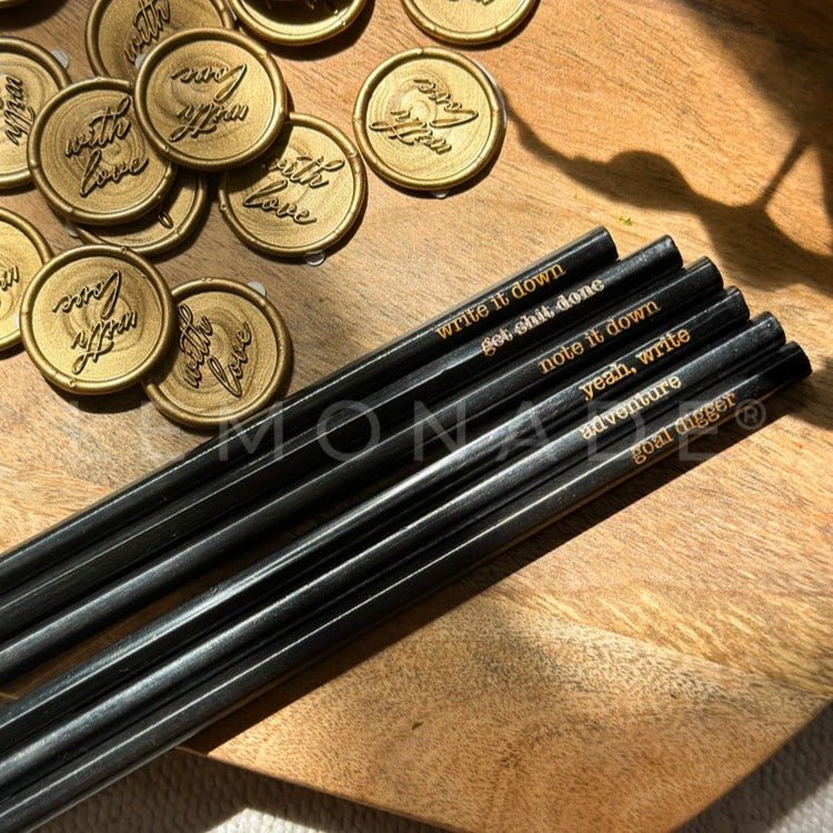 Pre Design - Black Pencils - Set of 6 - LemonadeStationery