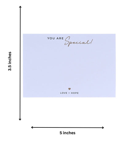 Pre Design - Gold Printed Festive Notecards - You Are Special - LemonadeStationery