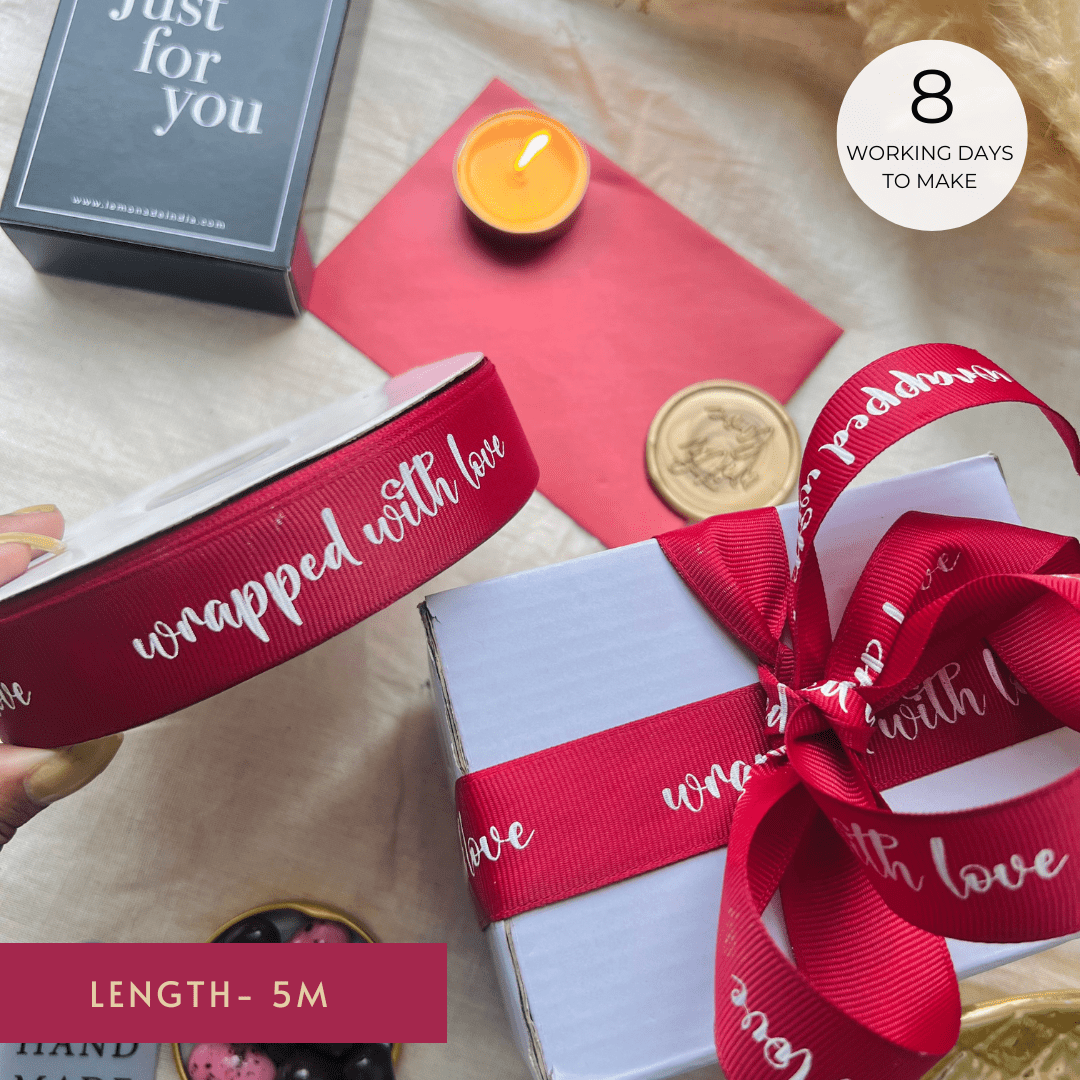 Pre Design - Grosgrain Ribbon 25mm - Red - V - Day Special - LemonadeStationery
