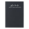 Pre Design - Hardbound Notebook - Black - Just in time for New Beginnings - LemonadeStationery