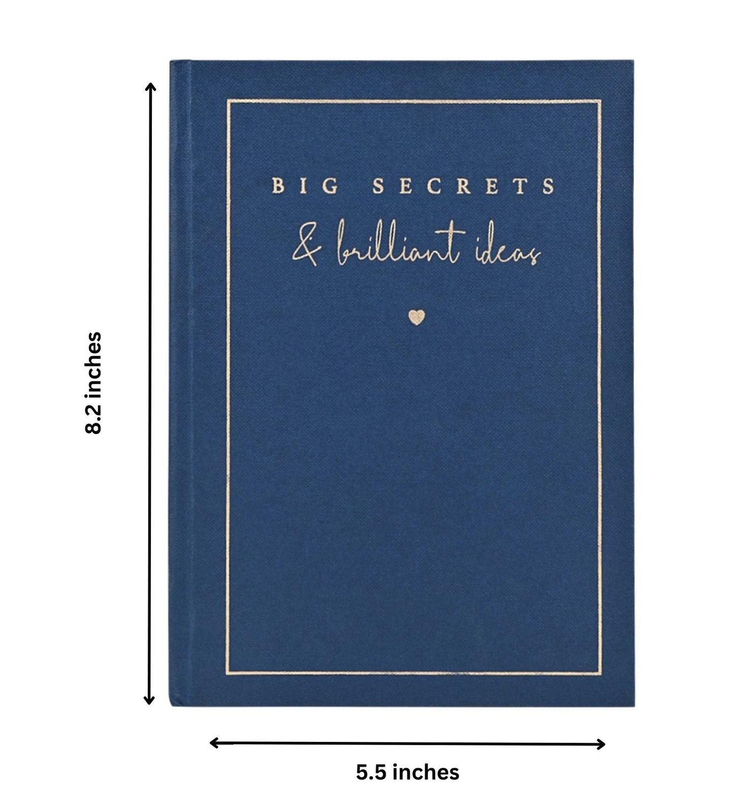 Pre Design - Hardbound Notebook - Blue - Big Secrets and Brilliant Ideas - LemonadeStationery