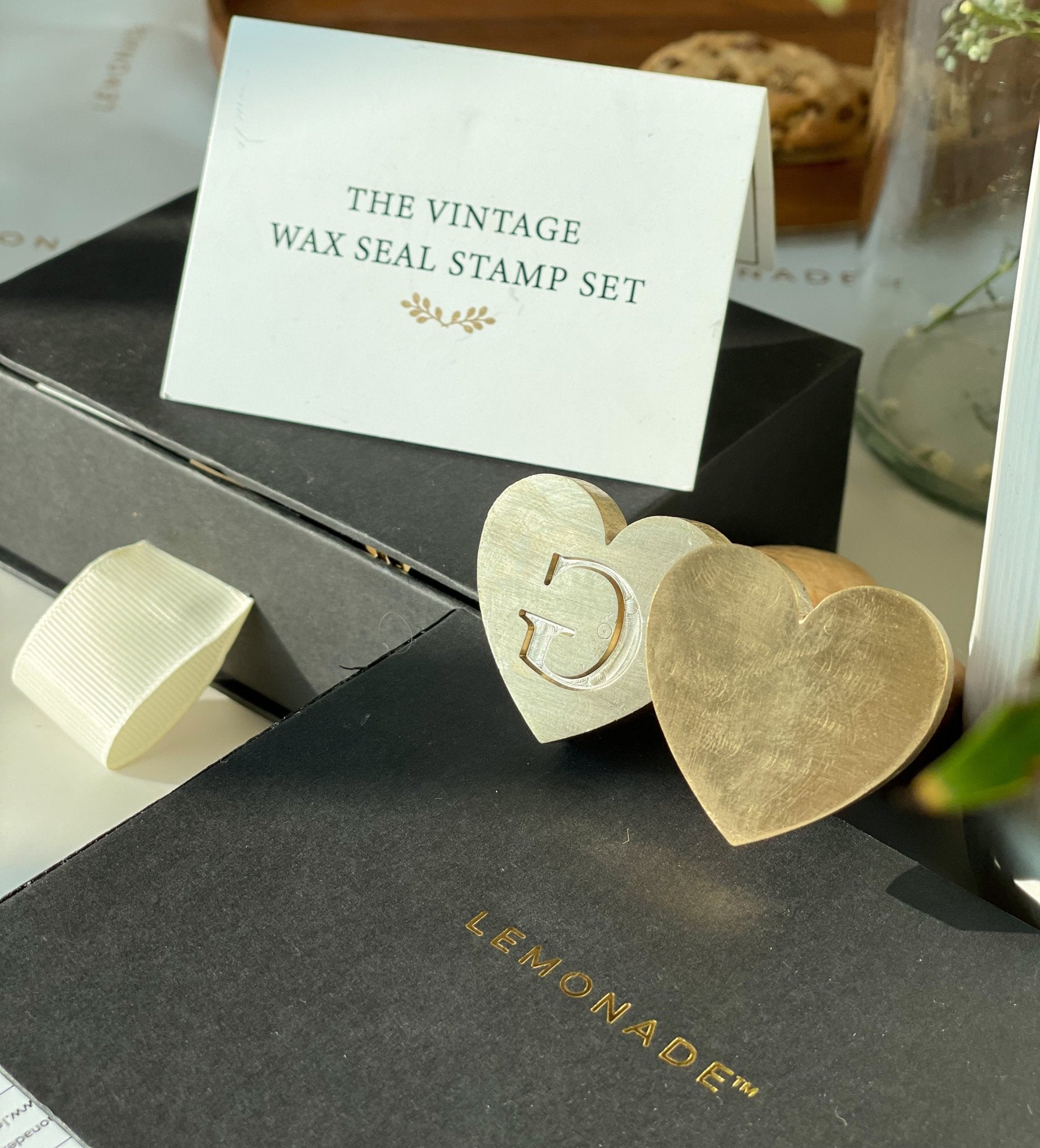 Pre Design - Heart Wax Seal Stamp - Plain - LemonadeCustom Stamps