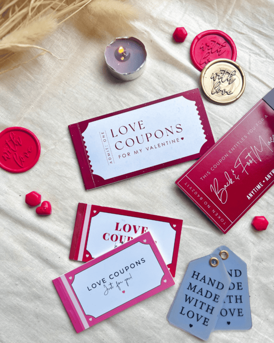 Pre Design - Love Coupon New - Just for You - LemonadeStationery