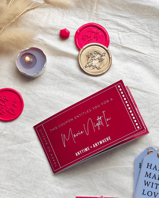 Pre Design - Love Coupon New - Just for You - LemonadeStationery