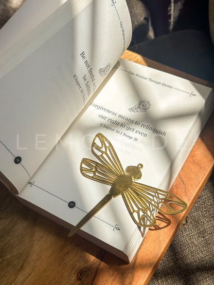 Pre Design - Metal Bookmark - Dragonfly Dreams Bookmark - LemonadeStationery