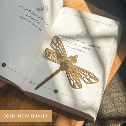 Pre Design - Metal Bookmark - Dragonfly Dreams Bookmark - LemonadeStationery