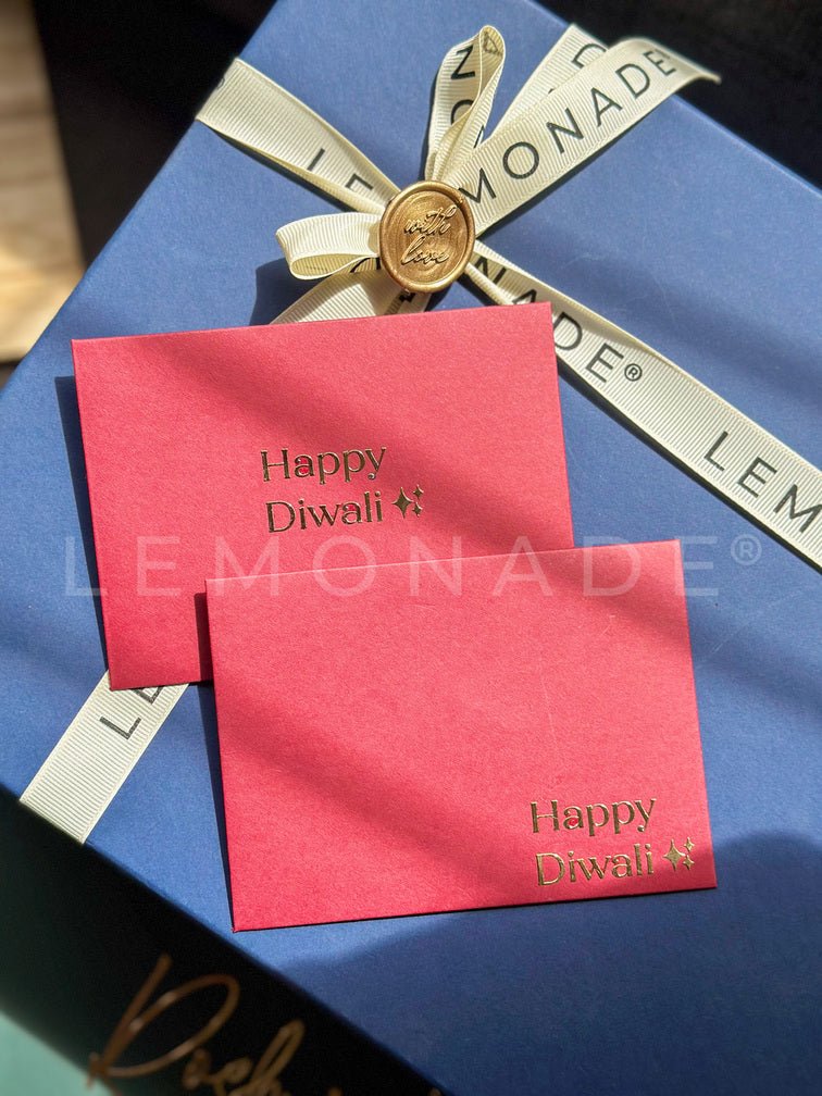 Pre Design - Metal Gold Sticker - Happy Diwali - LemonadeStationery