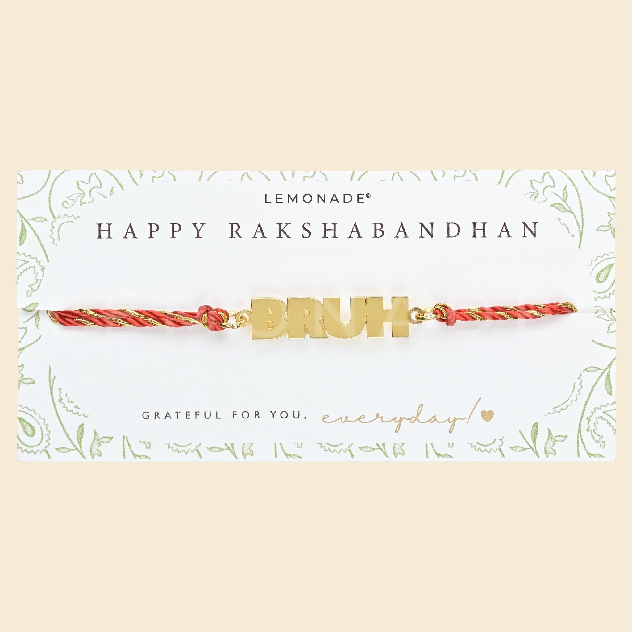 Pre Design - Metal Rakhi - Sold Individually - LemonadeLuxe Gifting