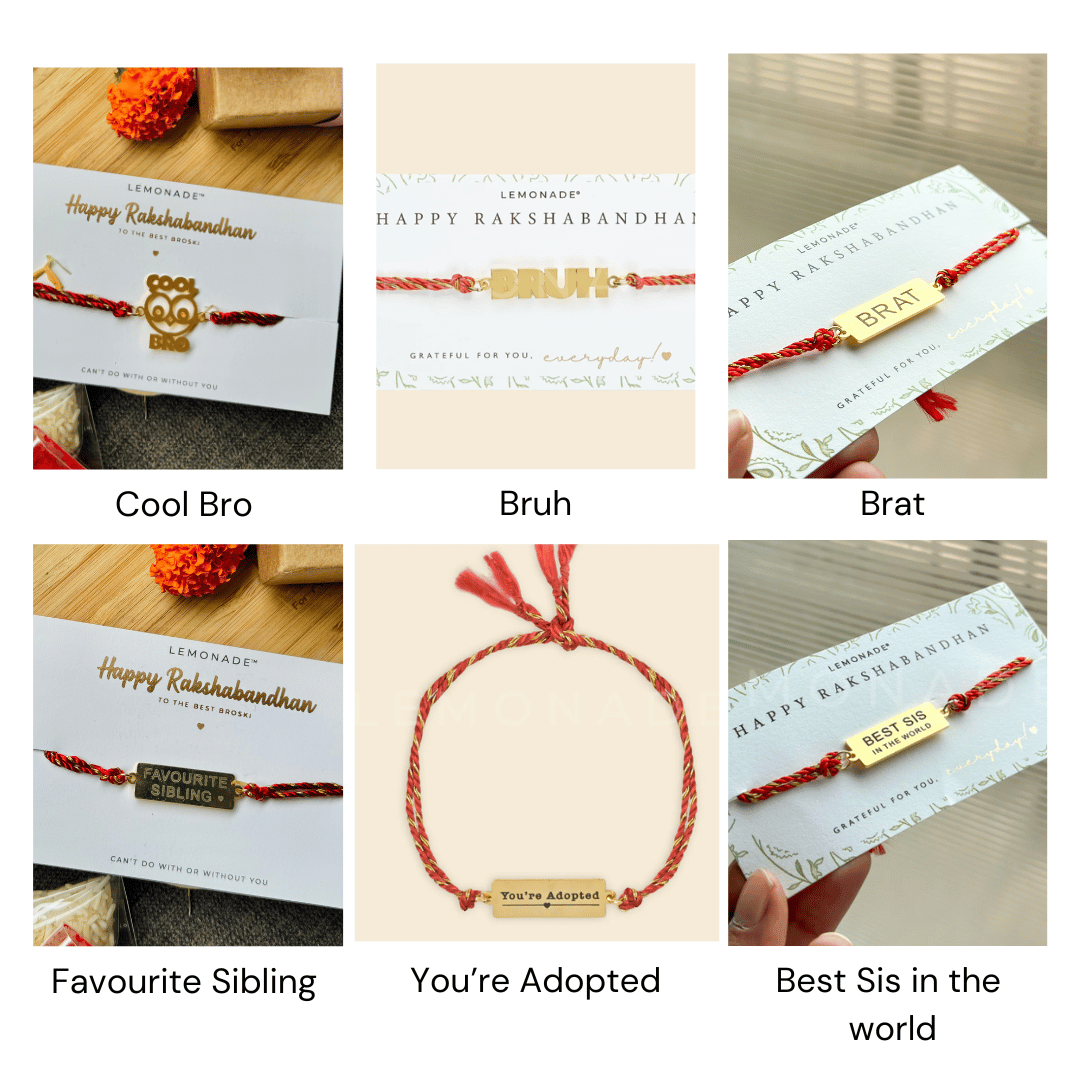 Pre Design - Metal Rakhi - Sold Individually - LemonadeLuxe Gifting