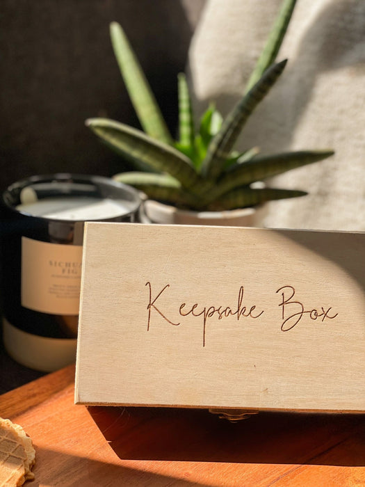 Pre Design - Multi - Purpose Wooden Keepsake Box | MDF Wooden Box - LemonadeHome