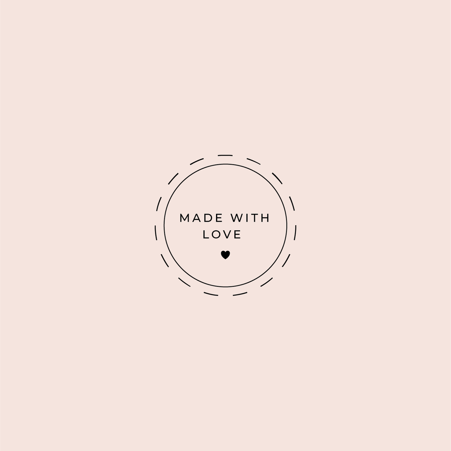 Pre-design paper embosser with “Made With Love” design – embossing stamp for stationery, cards, and packaging