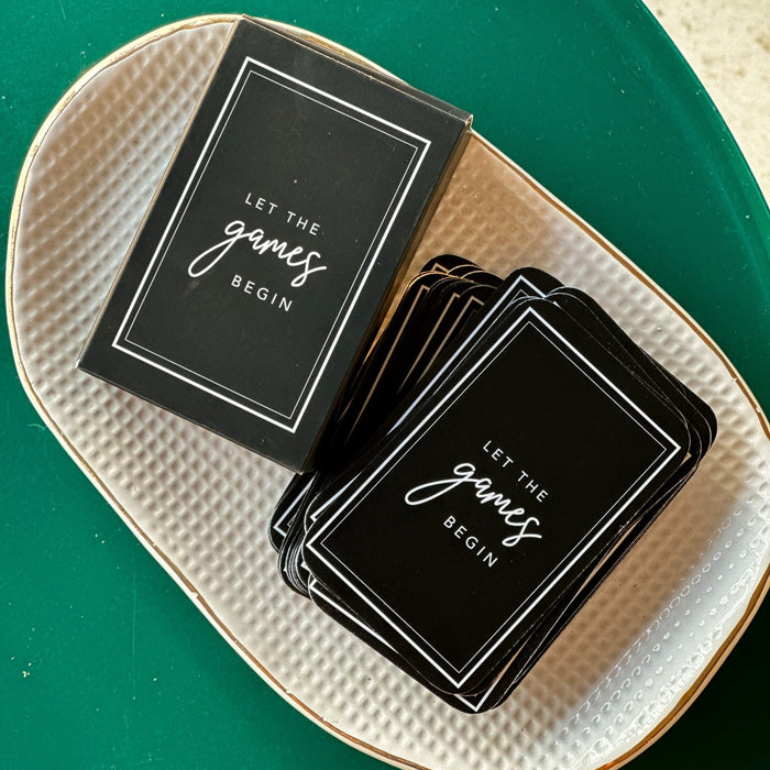 Pre Design - Playing Cards - Let the games begin - LemonadeLuxe Gifting