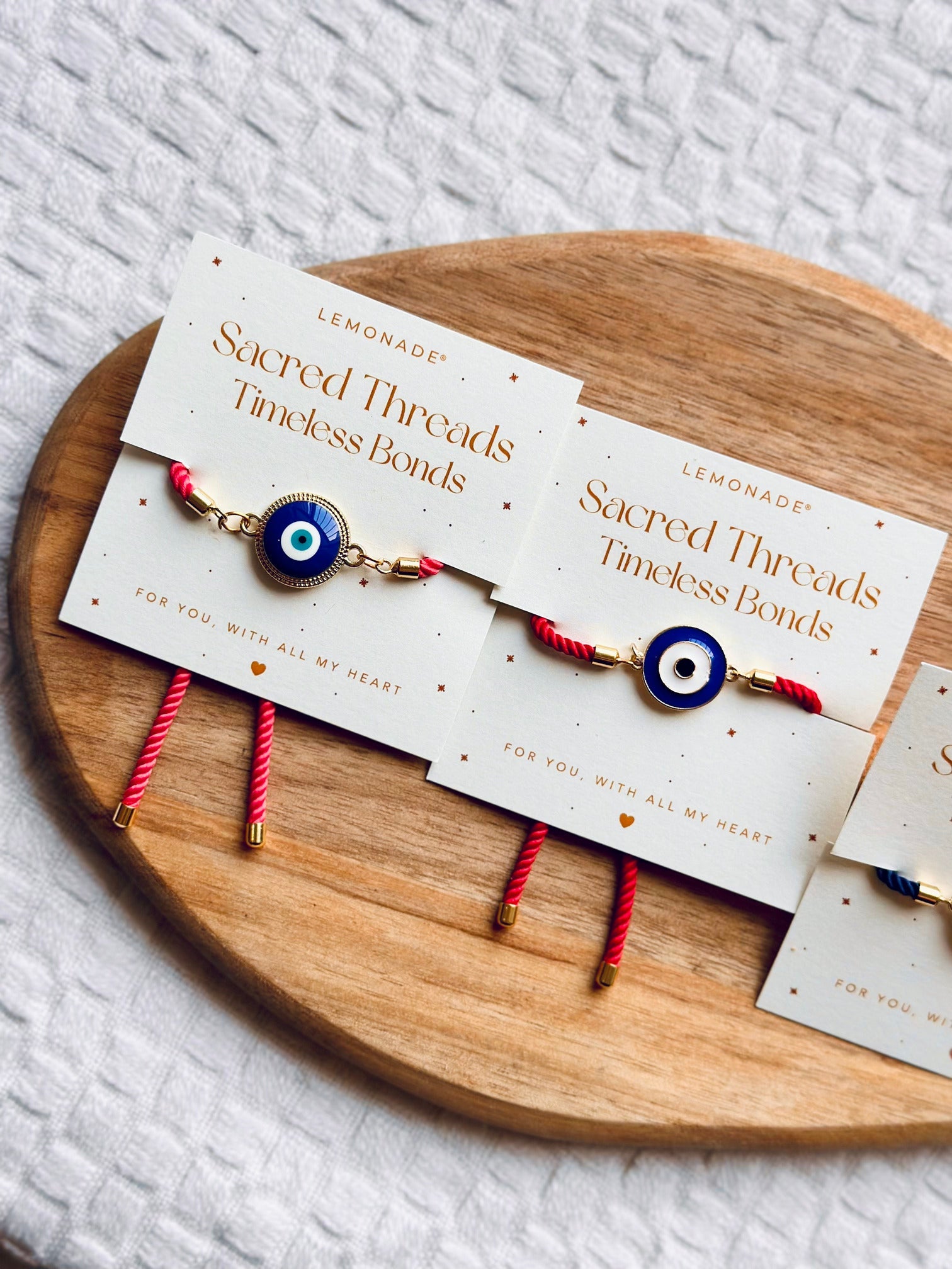 Pre Design - Rakhi - Evil Eye Bold - Assorted Thread - Sold Individually - Lemonade