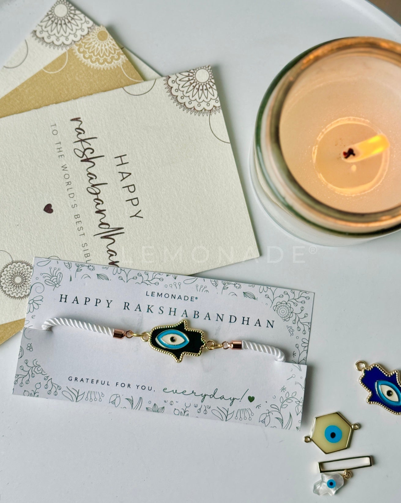 Pre Design - Rakhi - Hamsa - Sold Individually - Lemonade