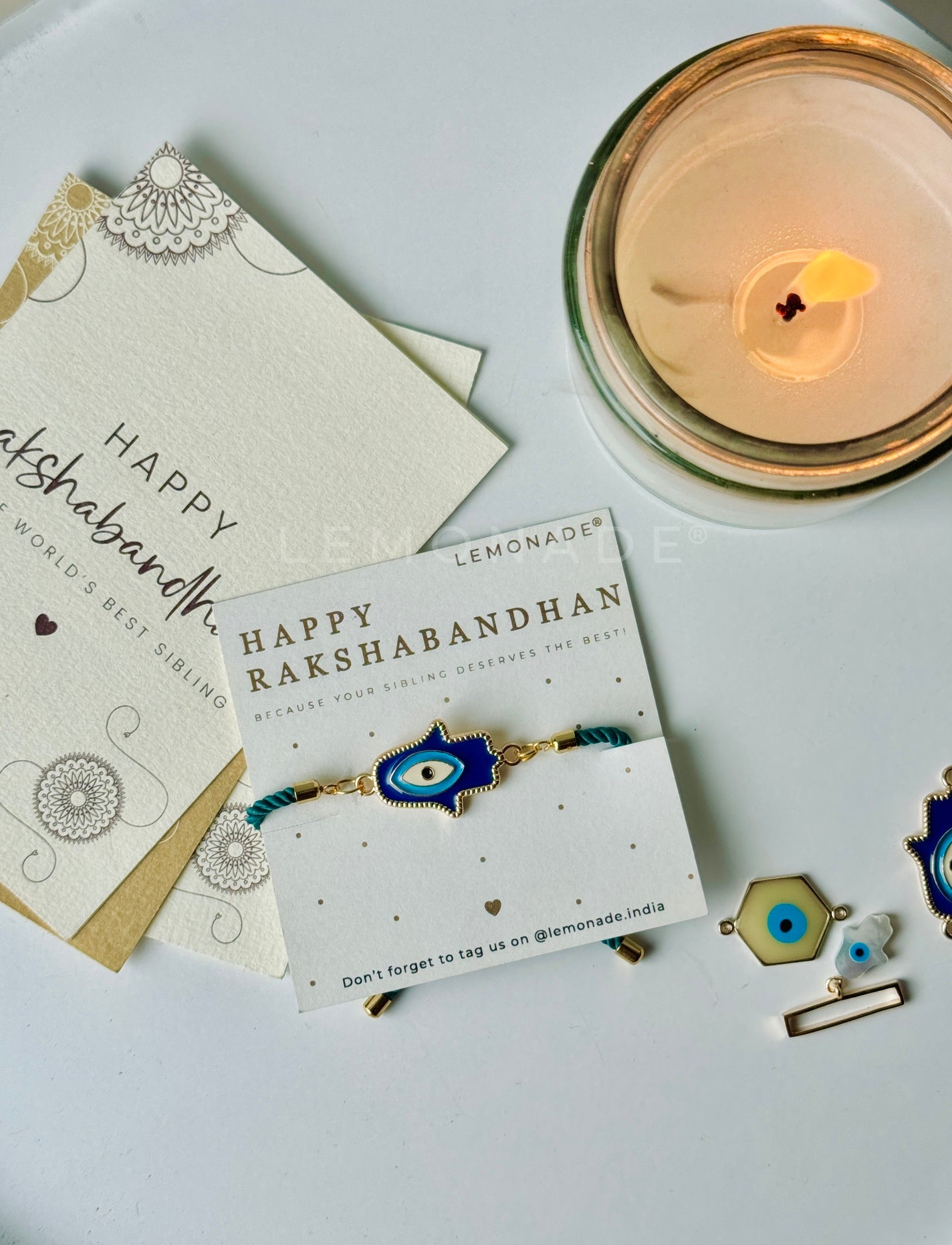 Pre Design - Rakhi - Hamsa - Sold Individually - Lemonade