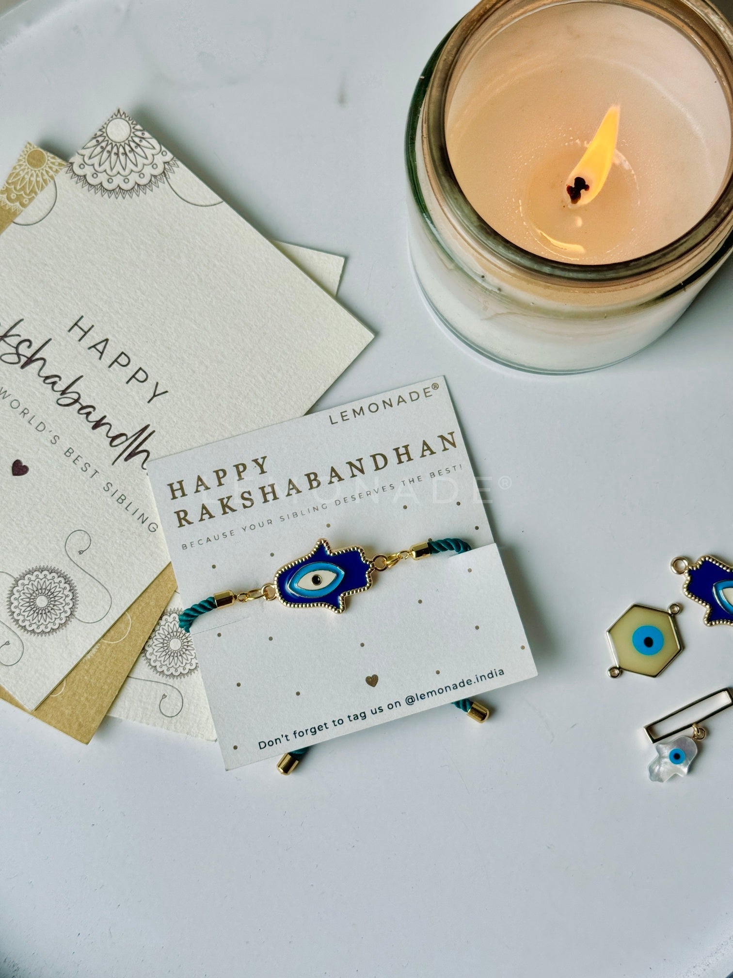 Pre Design - Rakhi - Hamsa - Sold Individually - Lemonade