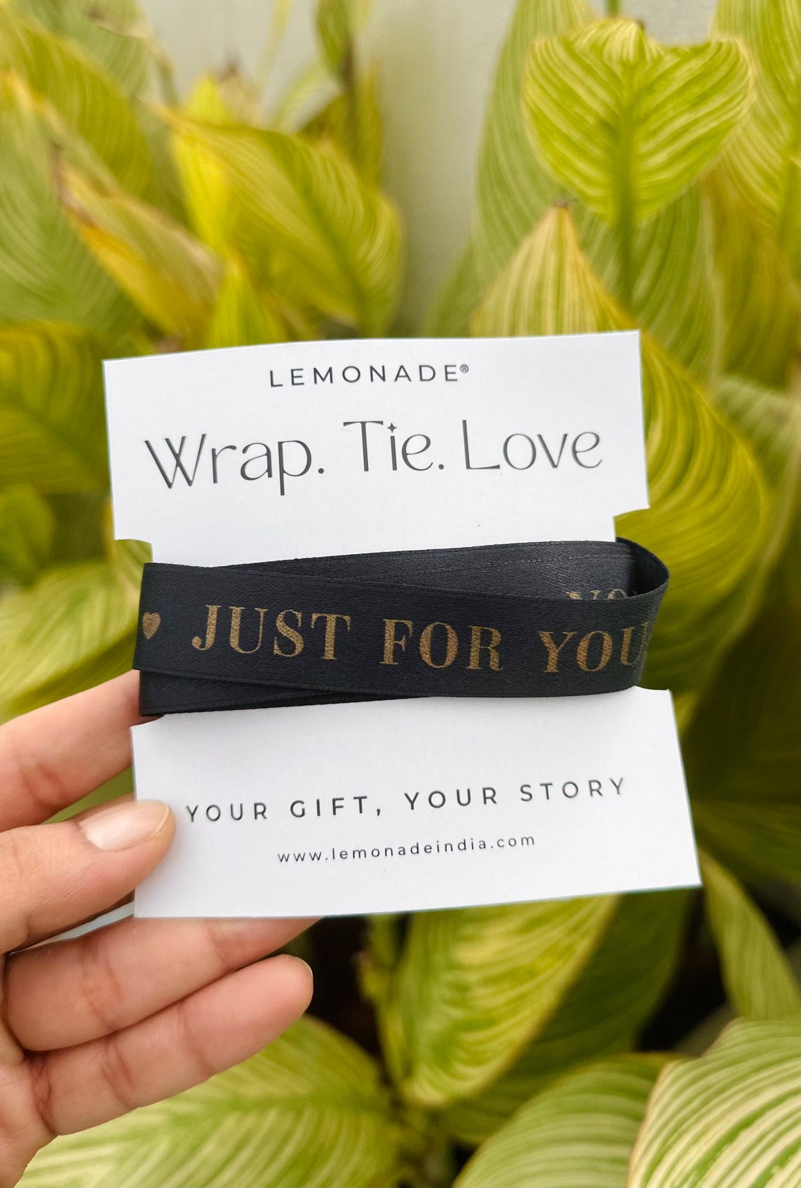 Pre-designed ribbon with printed designs for gift wrapping and decorations.- Lemonade Stationery 