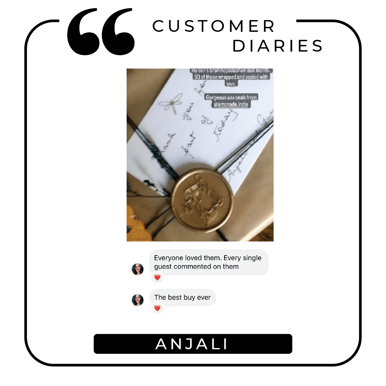 Pre Design - Self Adhesive | Peel - n - Stick Wax Buttons - With Love - Gold - 1.4 Inch - LemonadeCustom Stamps