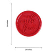 Pre Design - Self Adhesive | Peel - n - Stick Wax Buttons - With Love - Red - LemonadeCustom Stamps