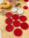 Pre Design - Self Adhesive | Peel - n - Stick Wax Buttons - With Love - Red - LemonadeCustom Stamps