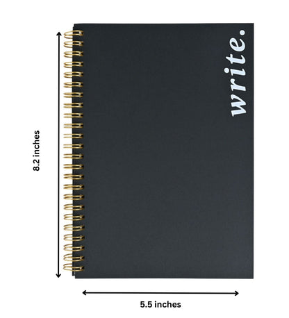 Pre Design - Spiral Notebook Black - Write - LemonadeStationery
