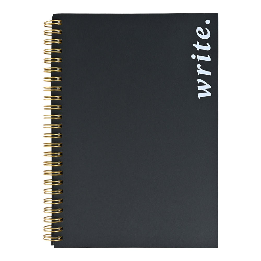 Pre Design - Spiral Notebook Black - Write - LemonadeStationery